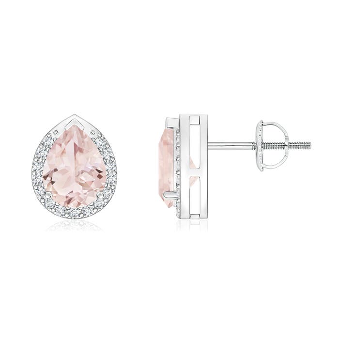 A - Morganite / 1.35 CT / 14 KT White Gold