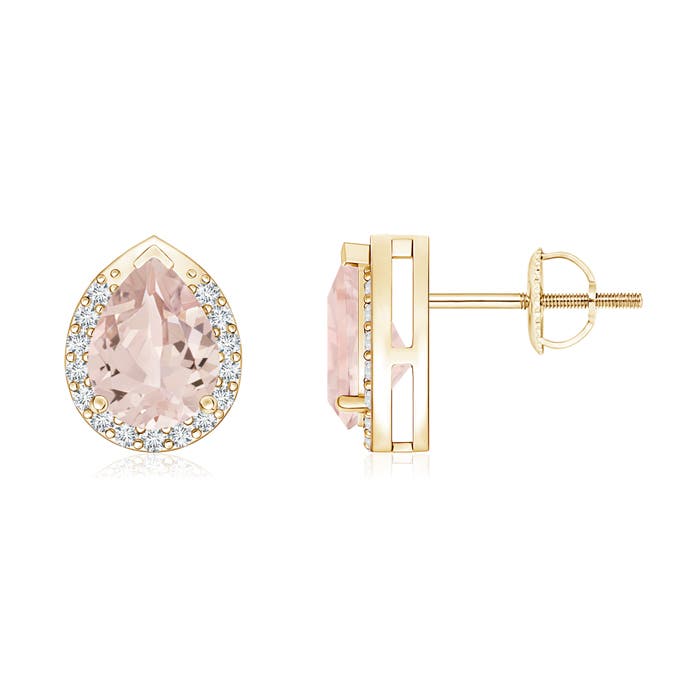 AA - Morganite / 1.35 CT / 14 KT Yellow Gold