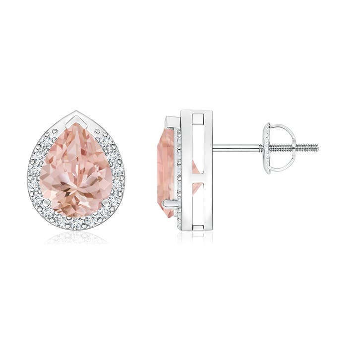 AAAA - Morganite / 2.11 CT / 14 KT White Gold