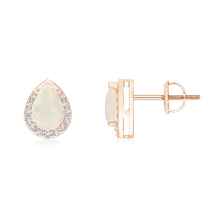 A - Opal / 0.63 CT / 14 KT Rose Gold