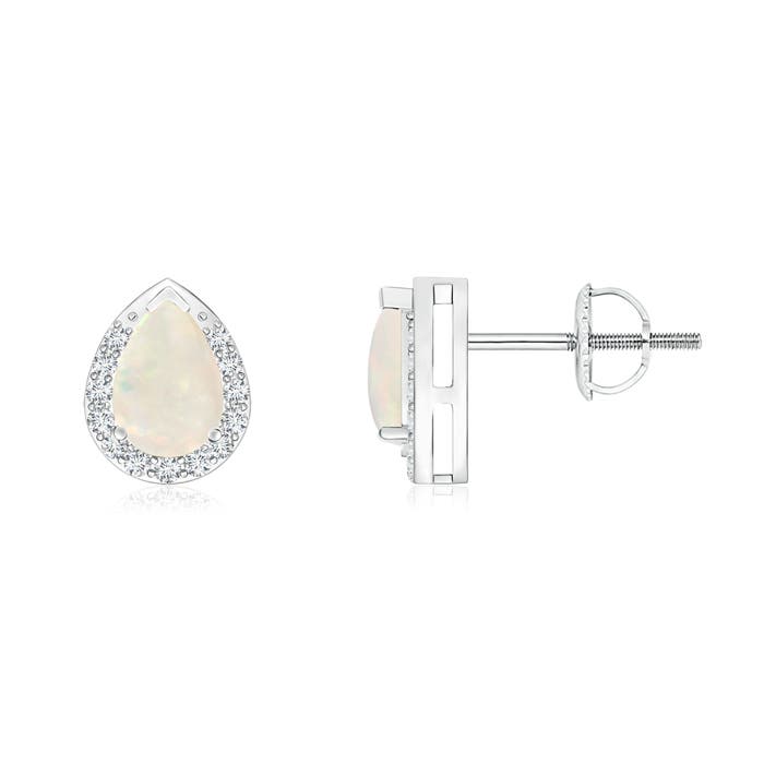 A - Opal / 0.63 CT / 14 KT White Gold