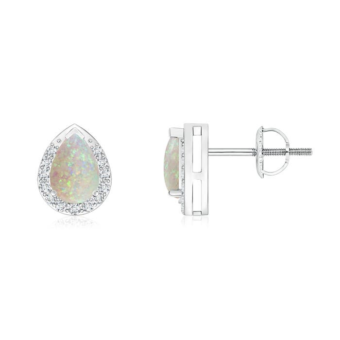 AAA - Opal / 0.63 CT / 14 KT White Gold