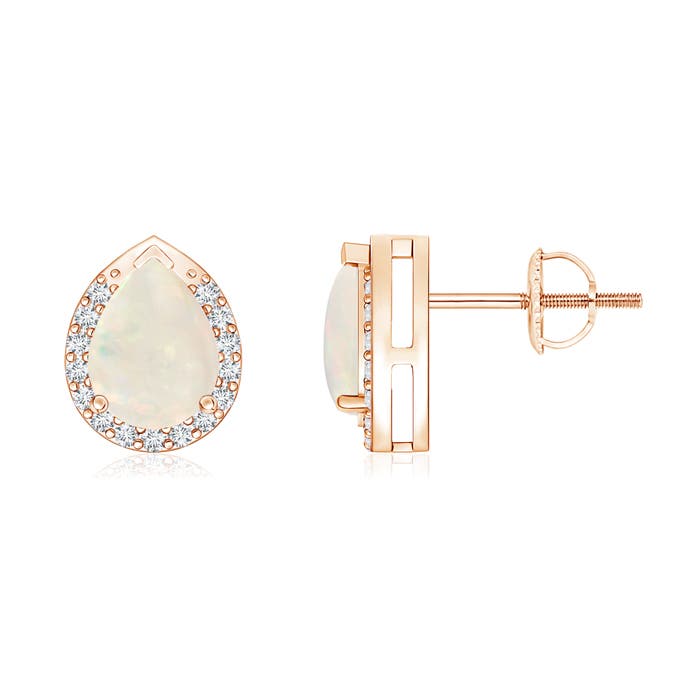 A - Opal / 0.99 CT / 14 KT Rose Gold