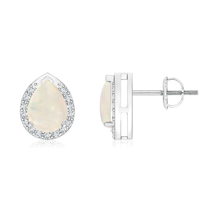 A - Opal / 0.99 CT / 14 KT White Gold