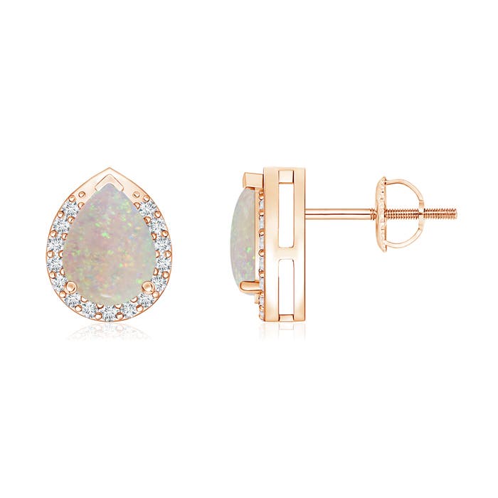 AA - Opal / 0.99 CT / 14 KT Rose Gold