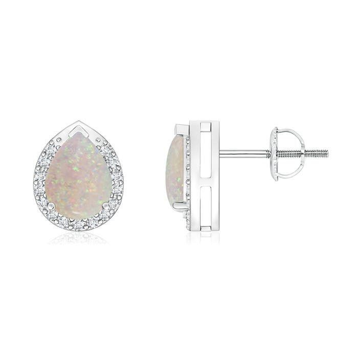 AA - Opal / 0.99 CT / 14 KT White Gold