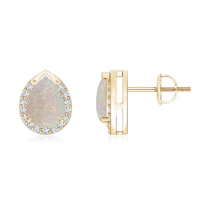 AA - Opal / 0.99 CT / 14 KT Yellow Gold