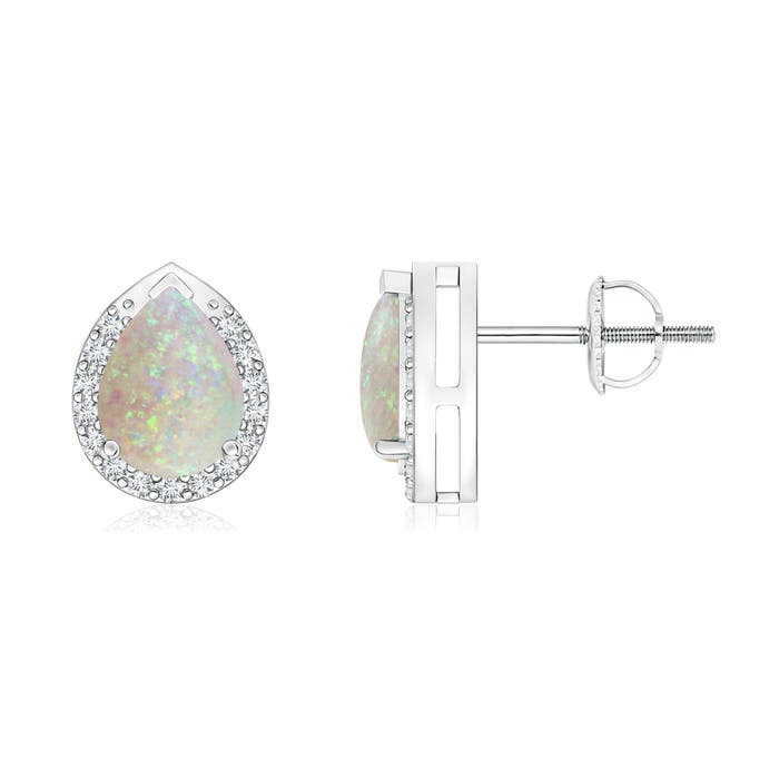 AAA - Opal / 0.99 CT / 14 KT White Gold