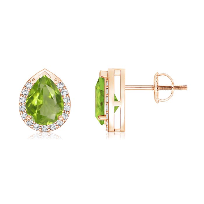 AA - Peridot / 1.55 CT / 14 KT Rose Gold