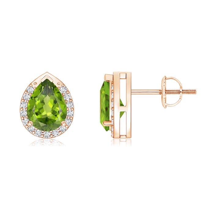 AAA - Peridot / 1.55 CT / 14 KT Rose Gold