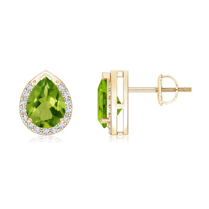 AAAA - Peridot / 1.55 CT / 14 KT Yellow Gold