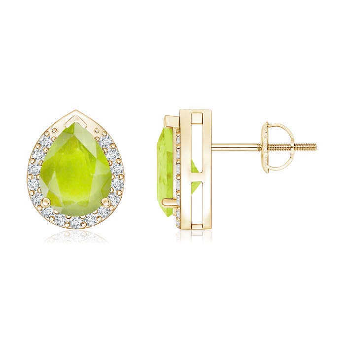 A - Peridot / 2.41 CT / 14 KT Yellow Gold