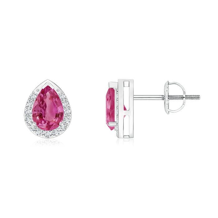 AAAA - Pink Sapphire / 1.01 CT / 14 KT White Gold