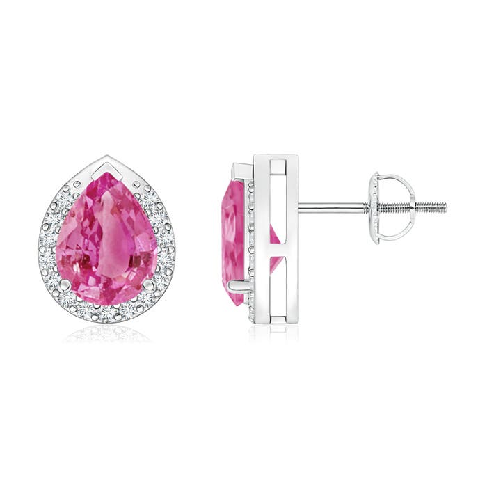 AAA - Pink Sapphire / 2.71 CT / 14 KT White Gold