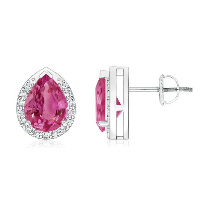 AAAA - Pink Sapphire / 2.71 CT / 14 KT White Gold