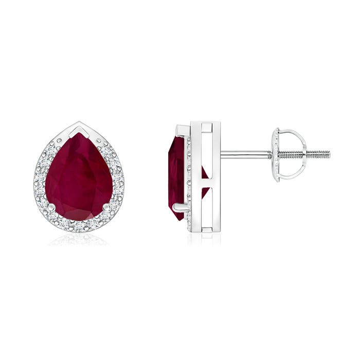 A - Ruby / 1.75 CT / 14 KT White Gold