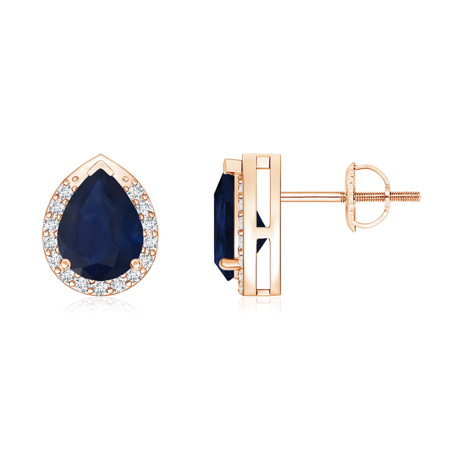 A - Blue Sapphire / 1.65 CT / 14 KT Rose Gold