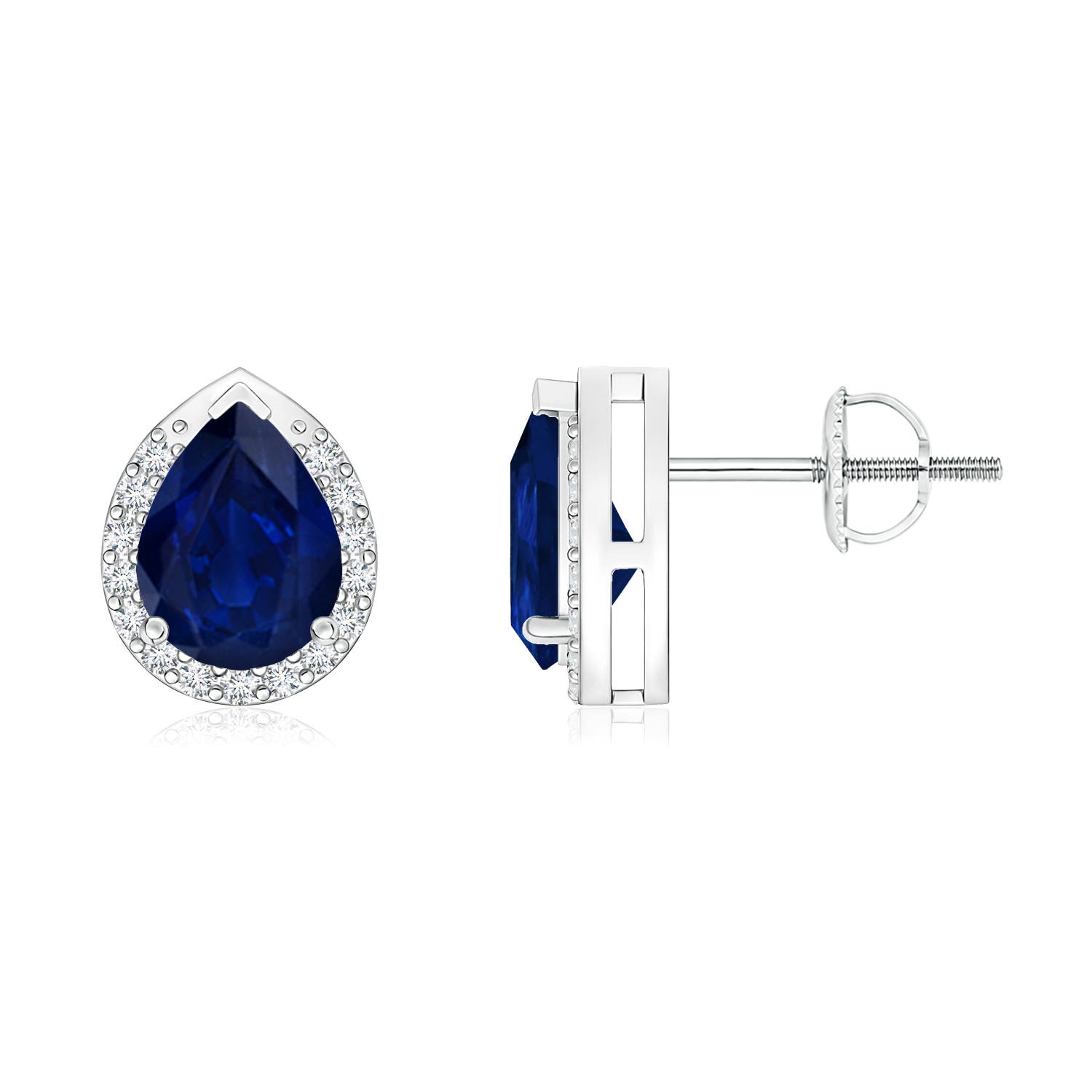 AA - Blue Sapphire / 1.65 CT / 14 KT White Gold