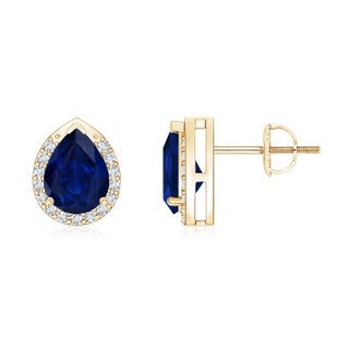 Pear AA Blue Sapphire