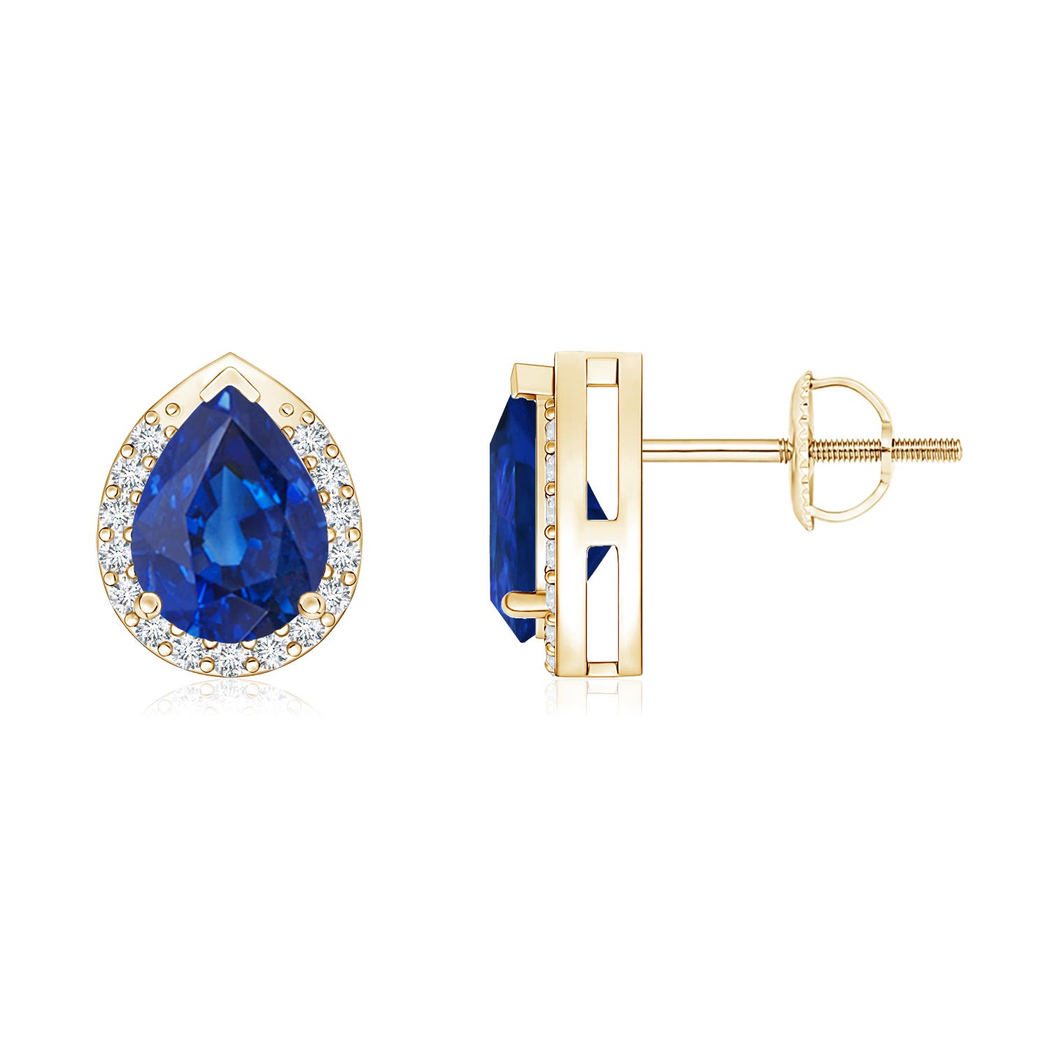 AAA - Blue Sapphire / 1.65 CT / 14 KT Yellow Gold