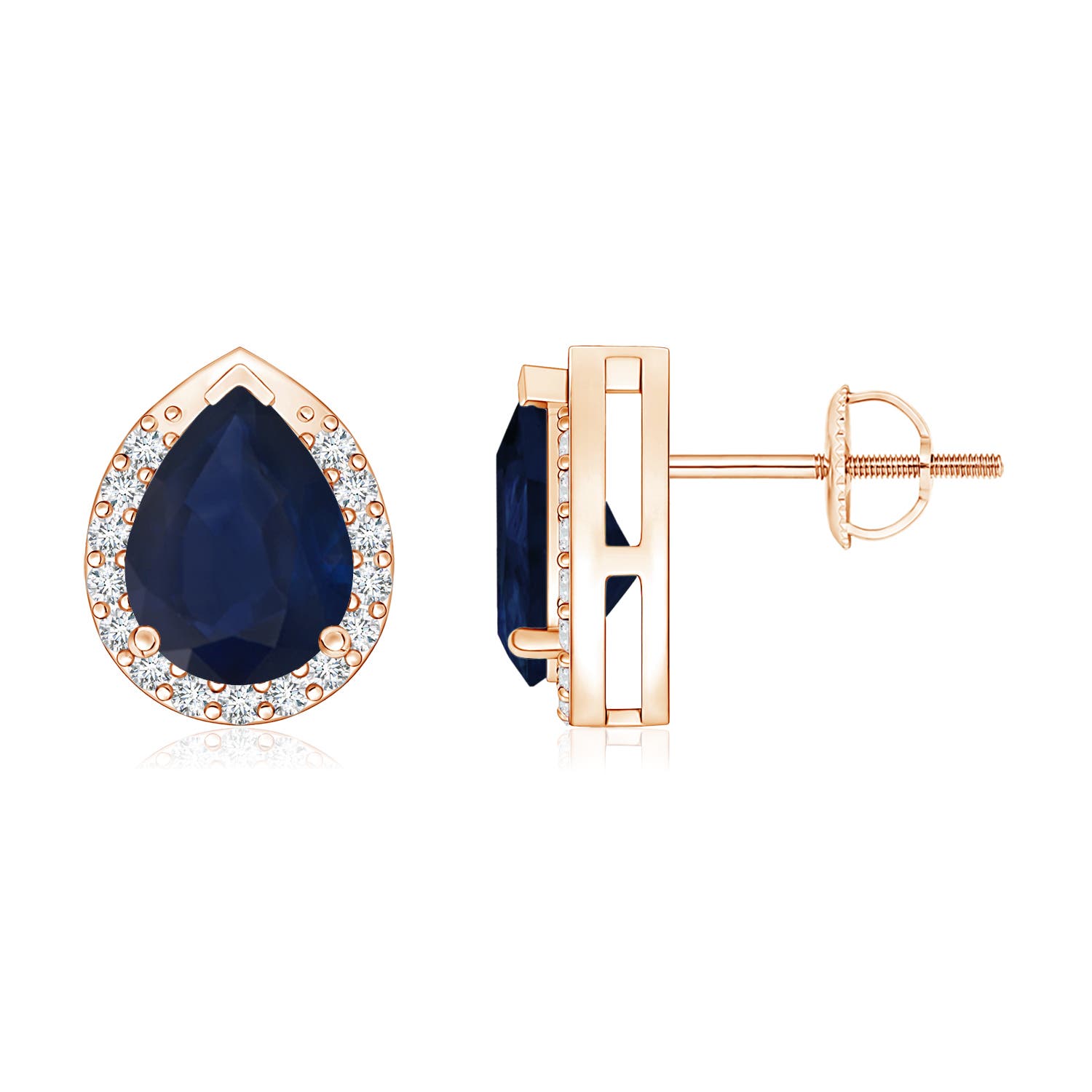 A - Blue Sapphire / 2.51 CT / 14 KT Rose Gold