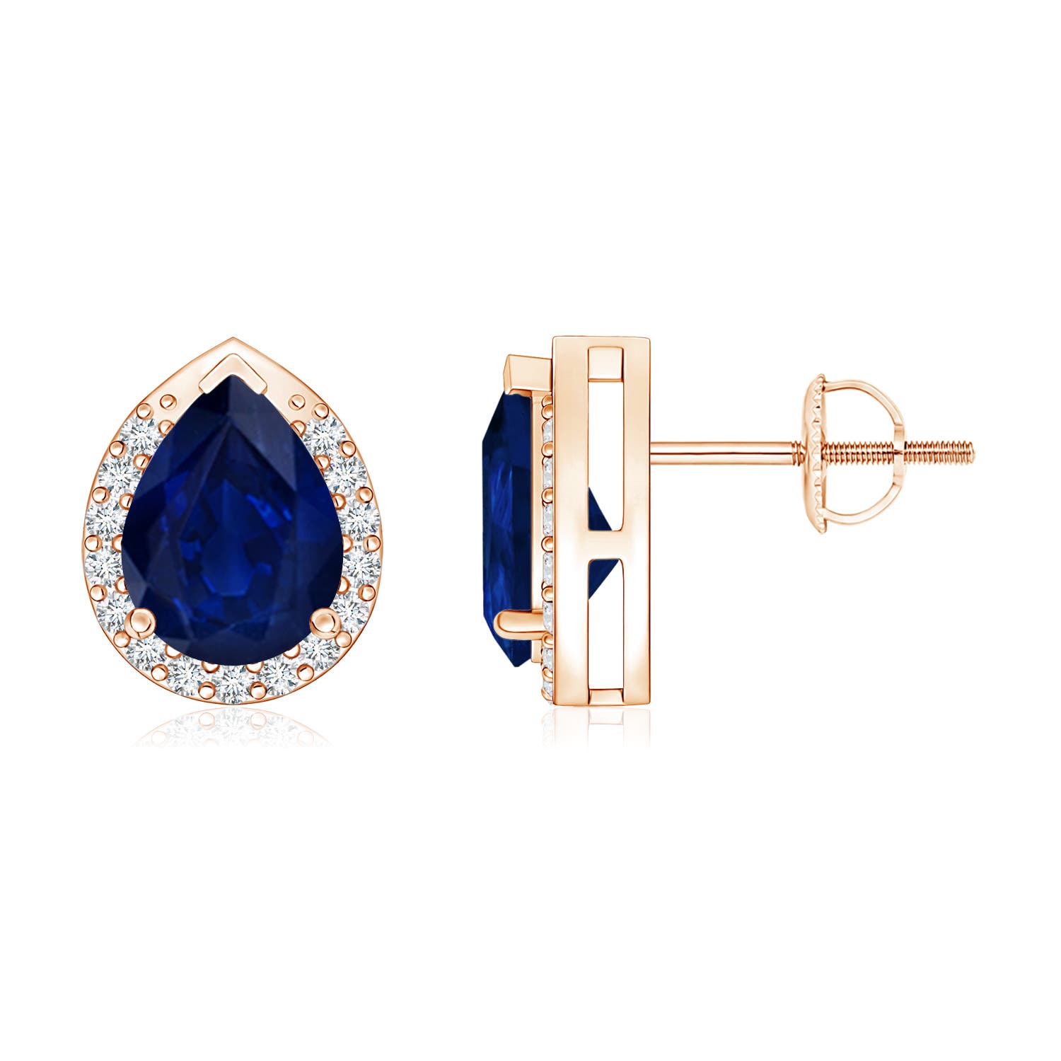 AA - Blue Sapphire / 2.51 CT / 14 KT Rose Gold