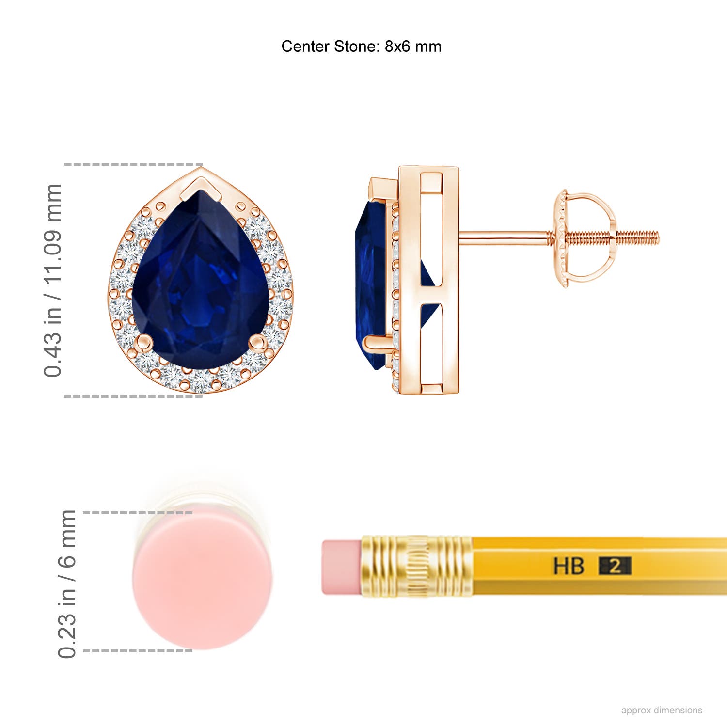 AA - Blue Sapphire / 2.51 CT / 14 KT Rose Gold