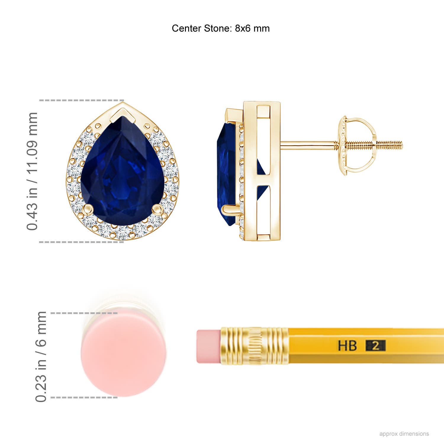 AA - Blue Sapphire / 2.51 CT / 14 KT Yellow Gold