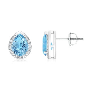 Pear A Swiss Blue Topaz