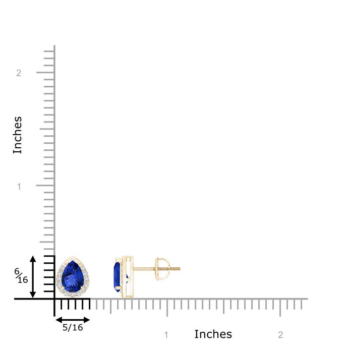 AAA - Tanzanite / 0.82 CT / 14 KT Yellow Gold