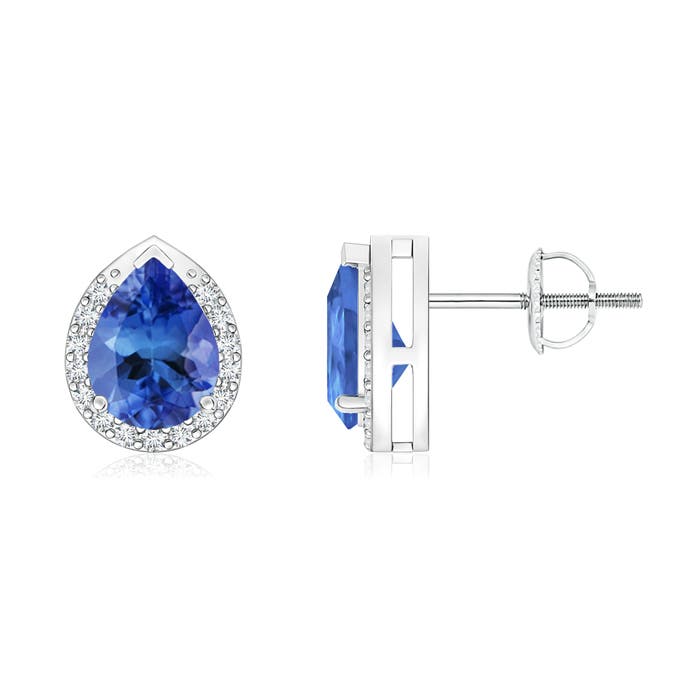 AA - Tanzanite / 1.45 CT / 14 KT White Gold