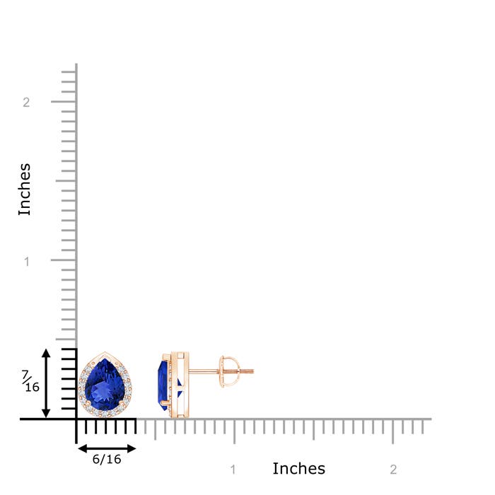 AAA - Tanzanite / 1.45 CT / 14 KT Rose Gold