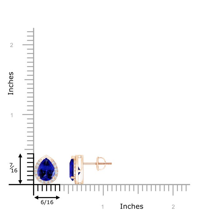 AAAA - Tanzanite / 1.45 CT / 14 KT Rose Gold