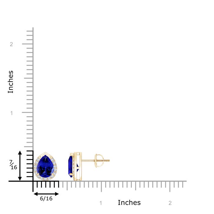 AAAA - Tanzanite / 1.45 CT / 14 KT Yellow Gold