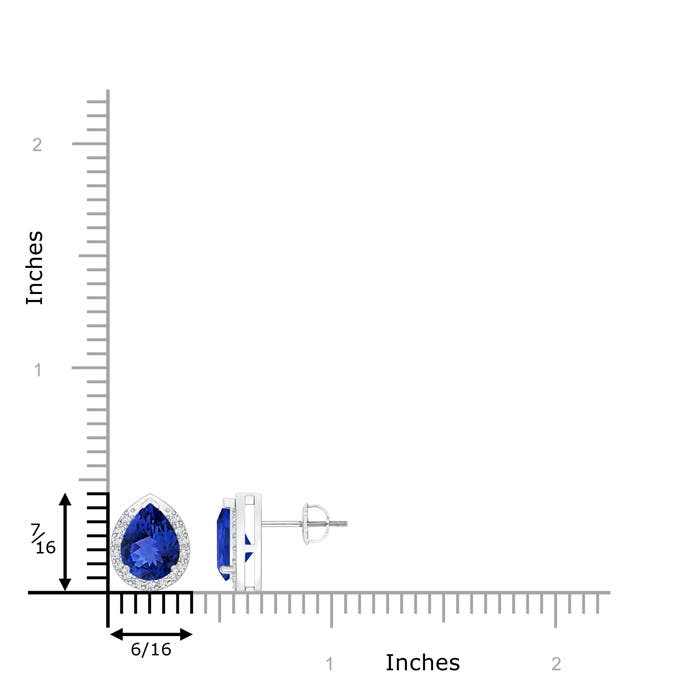 AAA - Tanzanite / 2.41 CT / 14 KT White Gold