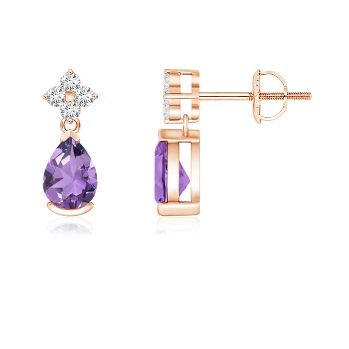 A - Amethyst / 0.74 CT / 14 KT Rose Gold