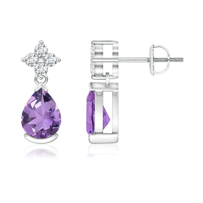 A - Amethyst / 1.34 CT / 14 KT White Gold