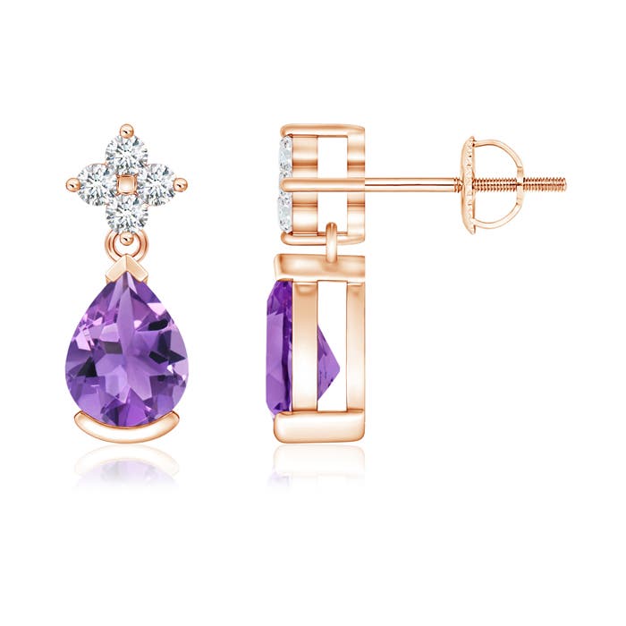 AA - Amethyst / 1.34 CT / 14 KT Rose Gold