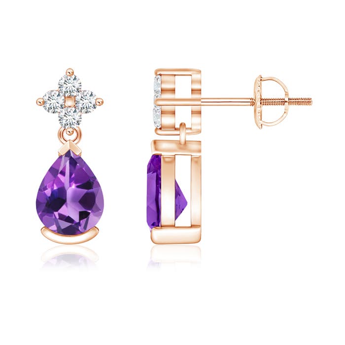 AAA - Amethyst / 1.34 CT / 14 KT Rose Gold