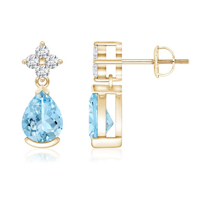 AAAA - Aquamarine / 1.24 CT / 14 KT Yellow Gold