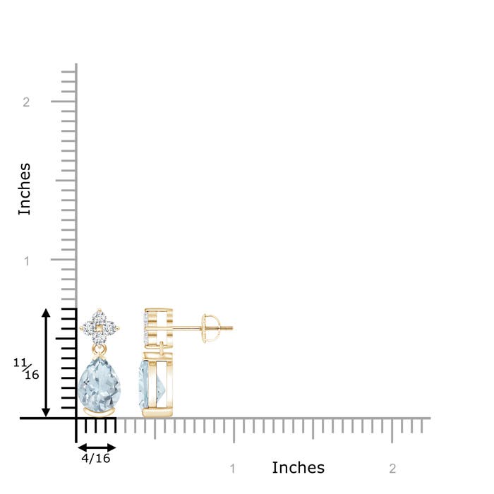 A - Aquamarine / 1.98 CT / 14 KT Yellow Gold