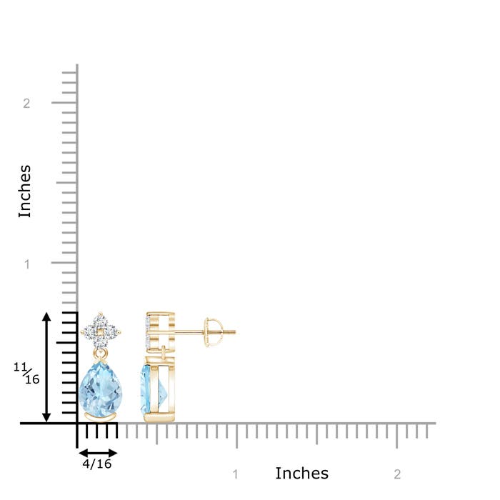 AAA - Aquamarine / 1.98 CT / 14 KT Yellow Gold