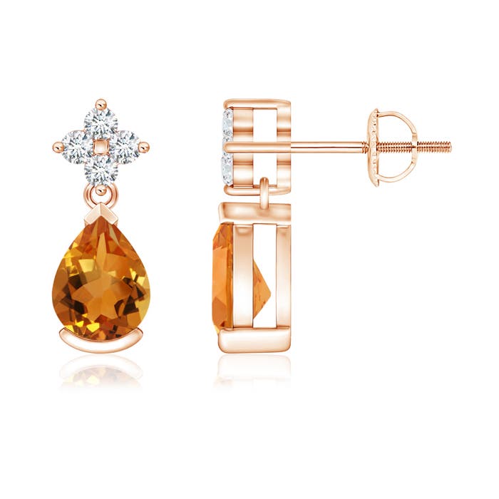 AAA - Citrine / 1.34 CT / 14 KT Rose Gold