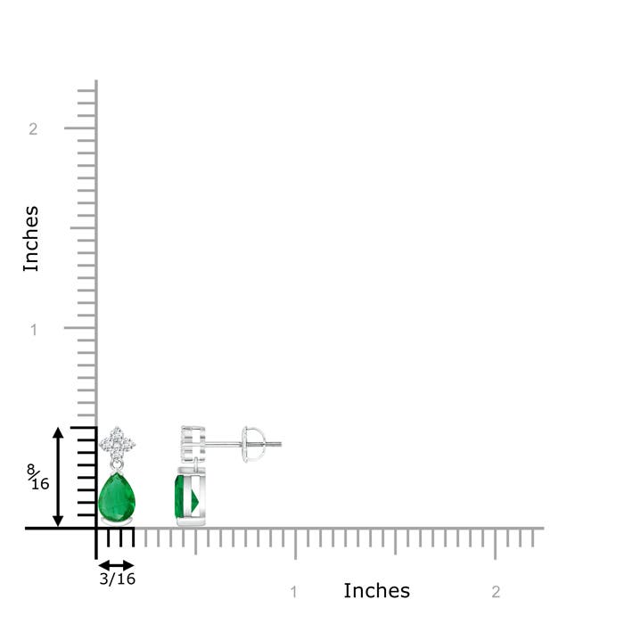 AA - Emerald / 0.78 CT / 14 KT White Gold