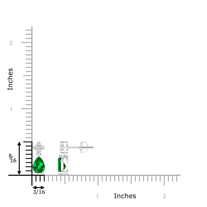 AAAA - Emerald / 0.78 CT / 14 KT White Gold