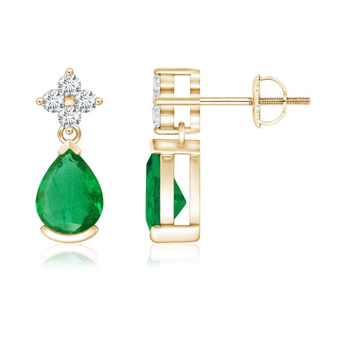 AA - Emerald / 1.34 CT / 14 KT Yellow Gold