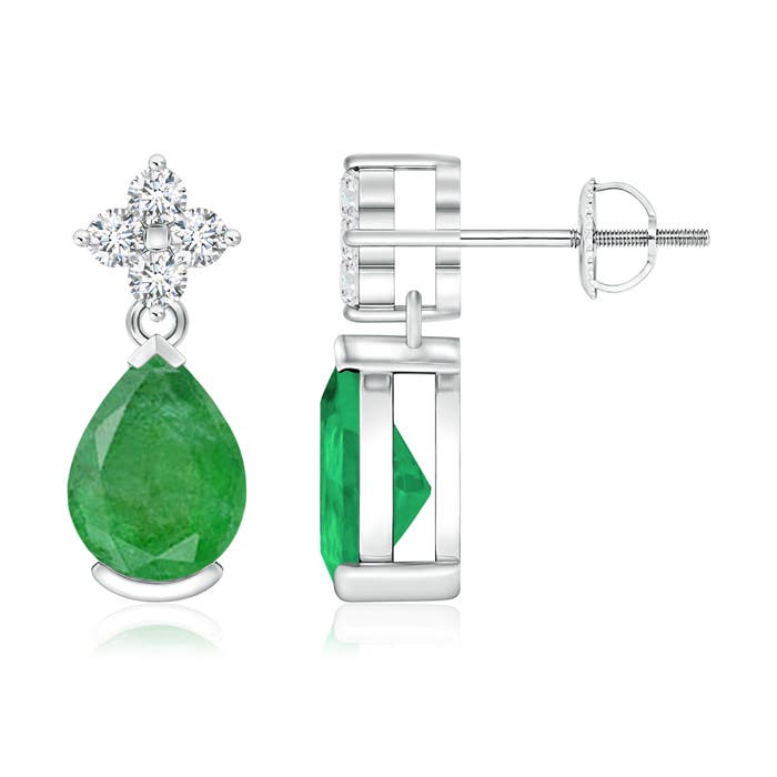 A - Emerald / 2.18 CT / 14 KT White Gold