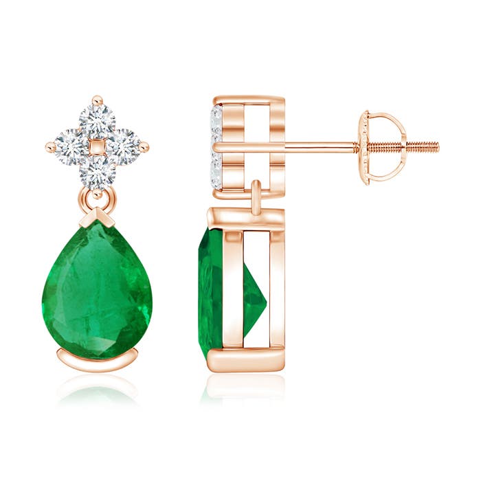 AA - Emerald / 2.18 CT / 14 KT Rose Gold