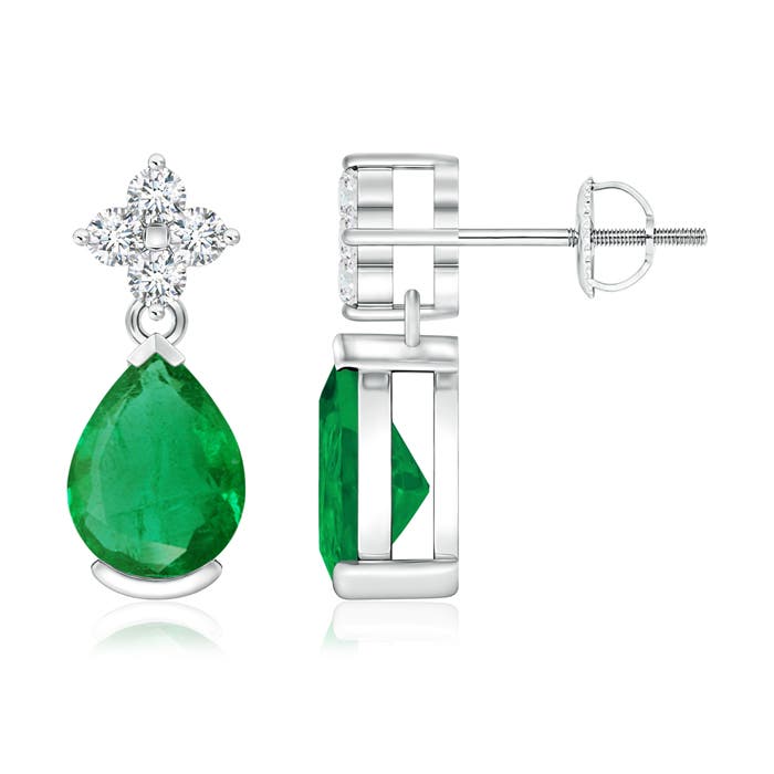 AA - Emerald / 2.18 CT / 14 KT White Gold