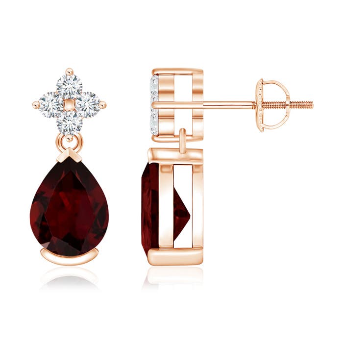 A - Garnet / 2.88 CT / 14 KT Rose Gold